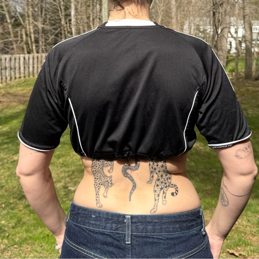 Black Cropped T-Shirt